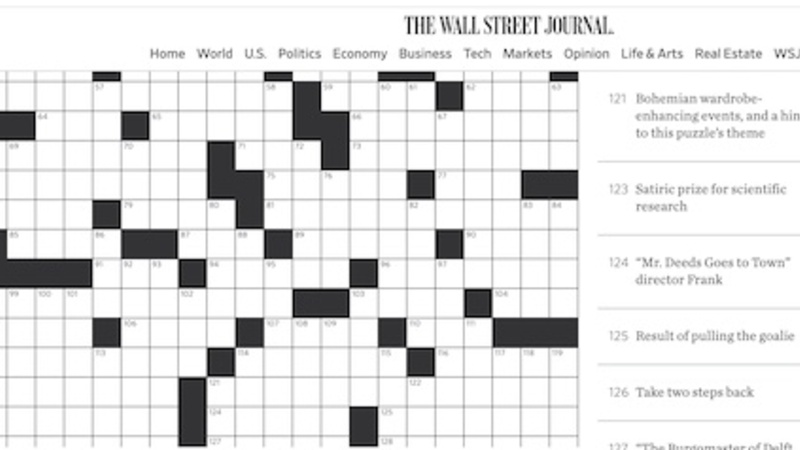 Wall Street Journal Crossword A Guide to the Puzzle That Keeps Minds Sharp